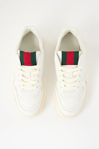 Gucci Leather Re-Web Sneaker
