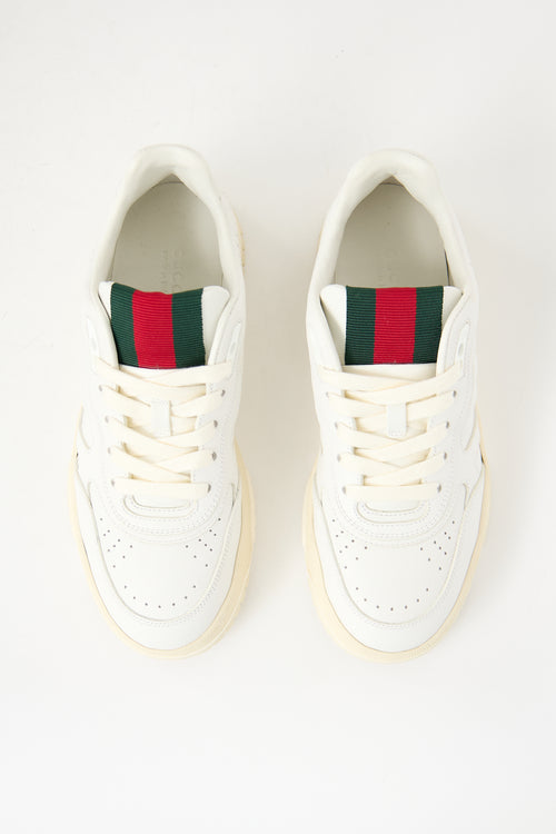 Gucci Leather Re-Web Sneaker