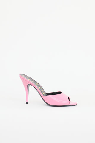 Gucci Patent Scarlet Mule