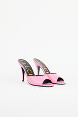 Gucci Patent Scarlet Mule