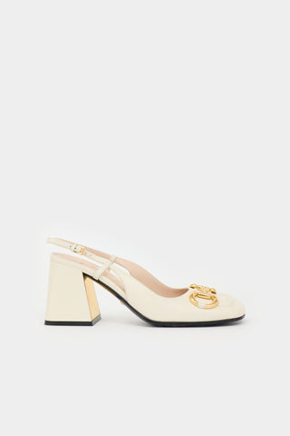 Gucci Leather Slingback Heel