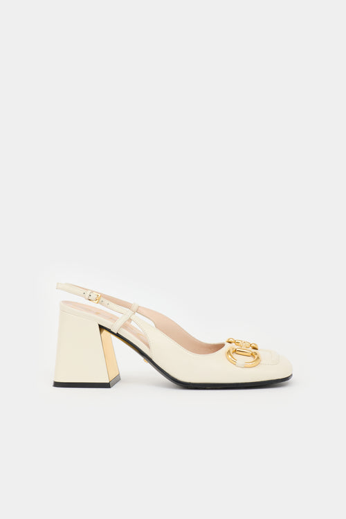 Gucci Leather Slingback Heel