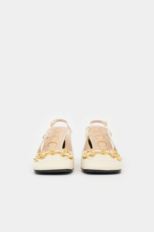 Gucci Leather Slingback Heel