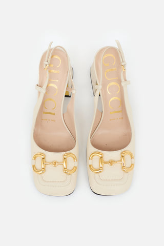 Gucci Leather Slingback Heel