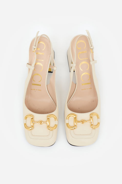 Gucci Leather Slingback Heel