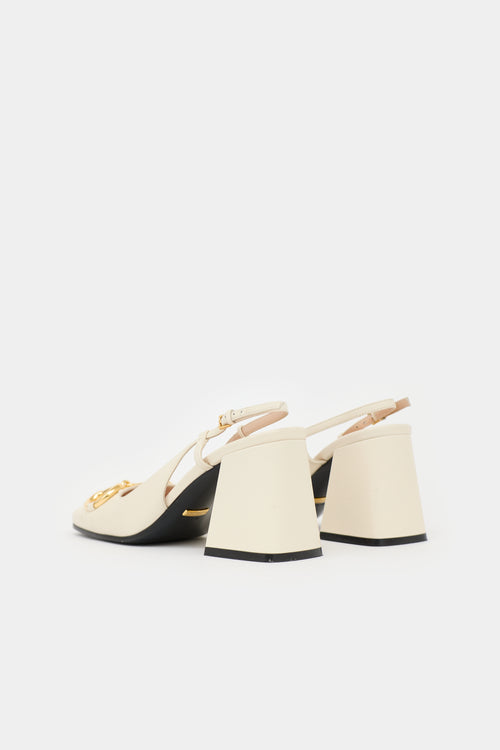 Gucci Leather Slingback Heel