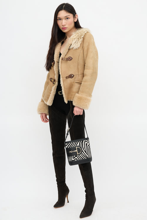 Gucci Leather Small 73 Bucket Bag