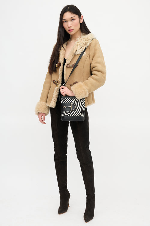 Gucci Leather Small 73 Bucket Bag