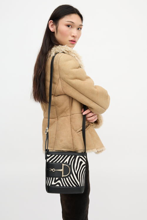 Gucci Leather Small 73 Bucket Bag