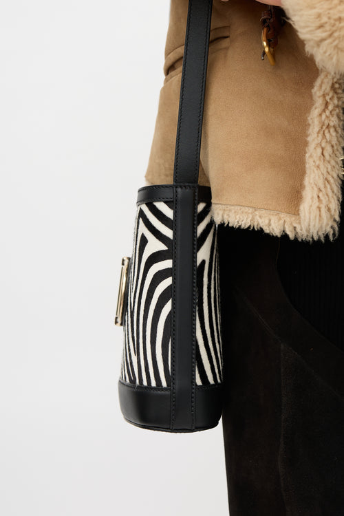 Gucci Leather Small 73 Bucket Bag