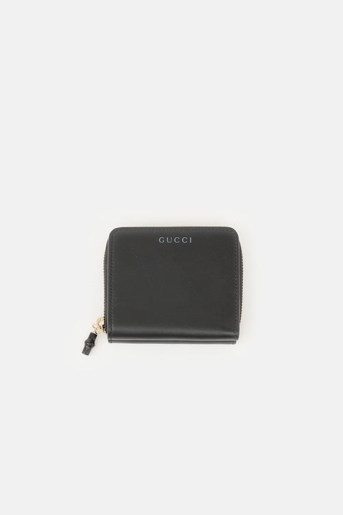 Gucci Leather Small Bamboo Wallet