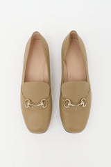 Gucci Leather Square Toe Loafer