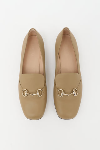 Gucci Leather Square Toe Loafer
