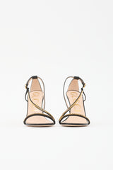 Gucci Leather Sylvie Chain Sandal