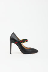 Gucci Leather Sylvie Mary Jane Pump