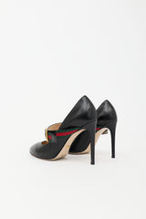 Gucci Leather Sylvie Mary Jane Pump