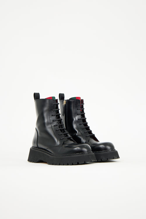 Gucci Leather Thea Ankle Boot