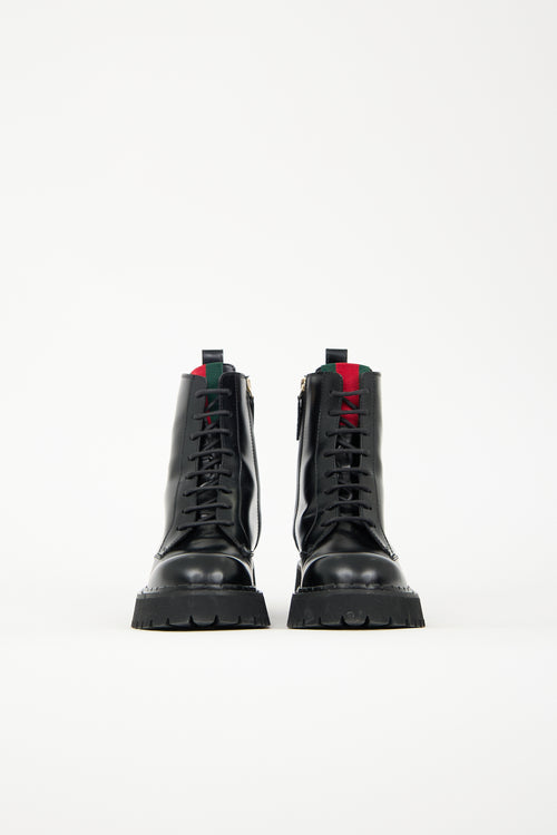 Gucci Leather Thea Ankle Boot