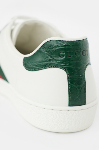 Gucci Leather Web Ace Sneaker