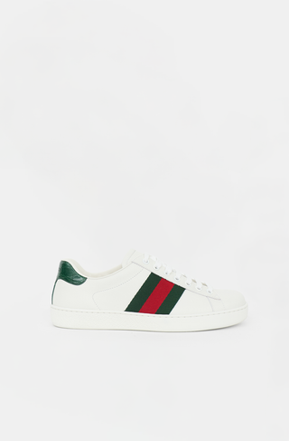 Gucci Leather Web Ace Sneaker