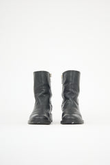 Gucci Leather Zip Ankle Boot
