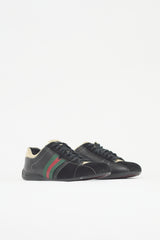 Gucci Leather & Suede Web Sneaker