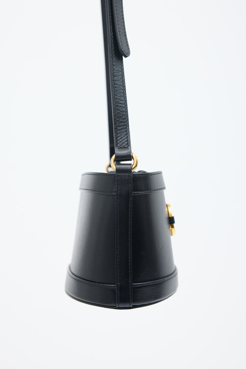 Gucci Leather 1955 Drawstring Bucket Bag