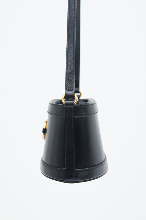 Gucci Leather 1955 Drawstring Bucket Bag