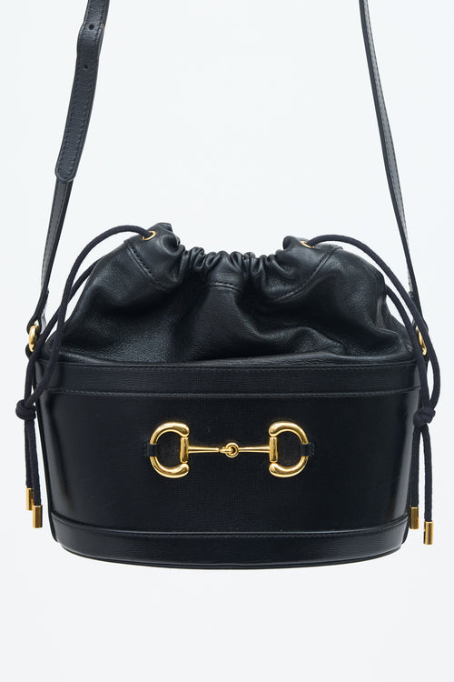 Gucci Leather 1955 Drawstring Bucket Bag