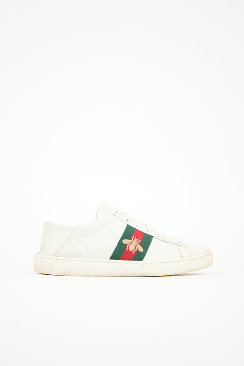 Gucci Leather Ace Collapsible Sneaker