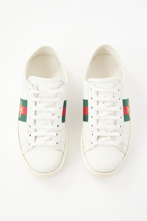 Gucci Leather Ace Collapsible Sneaker