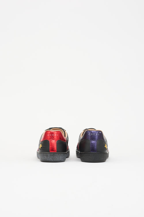 Gucci Leather Ace Web Sneaker