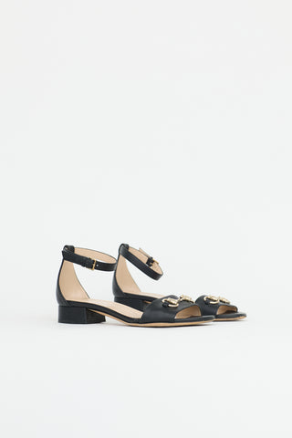 Gucci Leather Ankle Strap Sandal