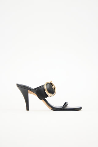 Gucci Leather Buckle Sandal