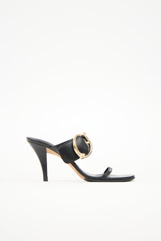 Gucci Leather Buckle Sandal