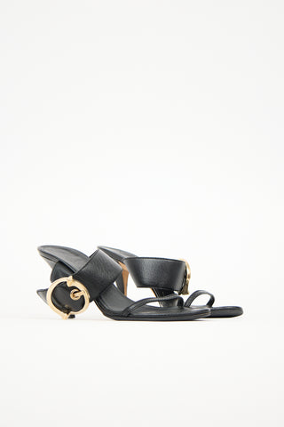 Gucci Leather Buckle Sandal