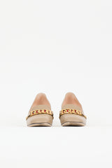 Gucci Leather Chain Pump