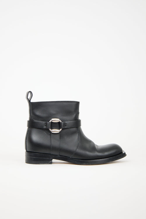 Gucci Leather Cirano Lux Ankle Boot
