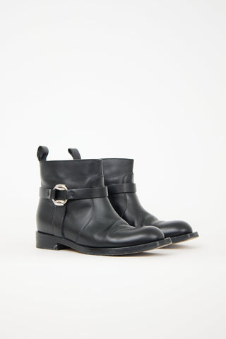 Gucci Leather Cirano Lux Ankle Boot
