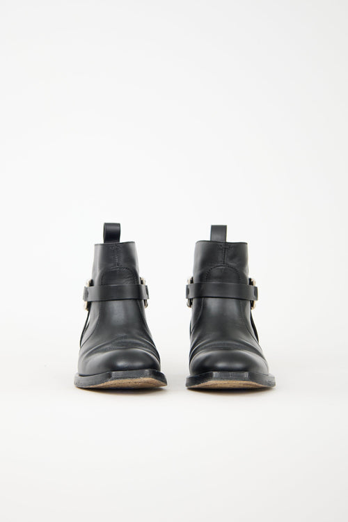 Gucci Leather Cirano Lux Ankle Boot