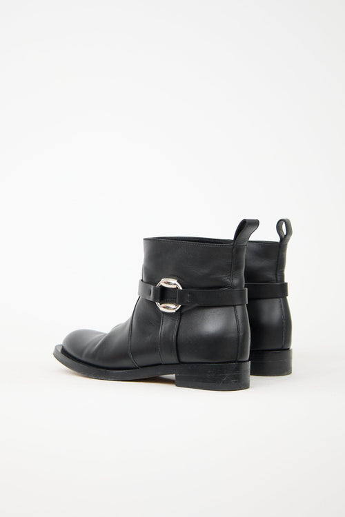 Gucci Leather Cirano Lux Ankle Boot