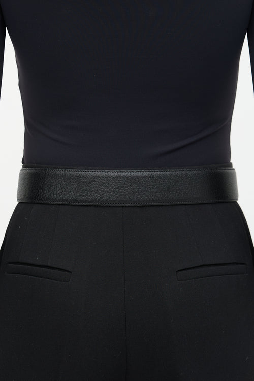 Gucci Leather D-Ring Buckle Belt