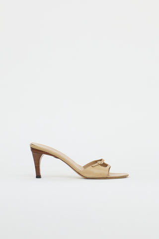 Gucci Leather Double Strap Sandal