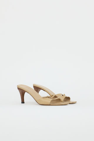 Gucci Leather Double Strap Sandal