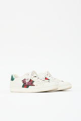 Gucci Leather Embellished Ace Sneaker