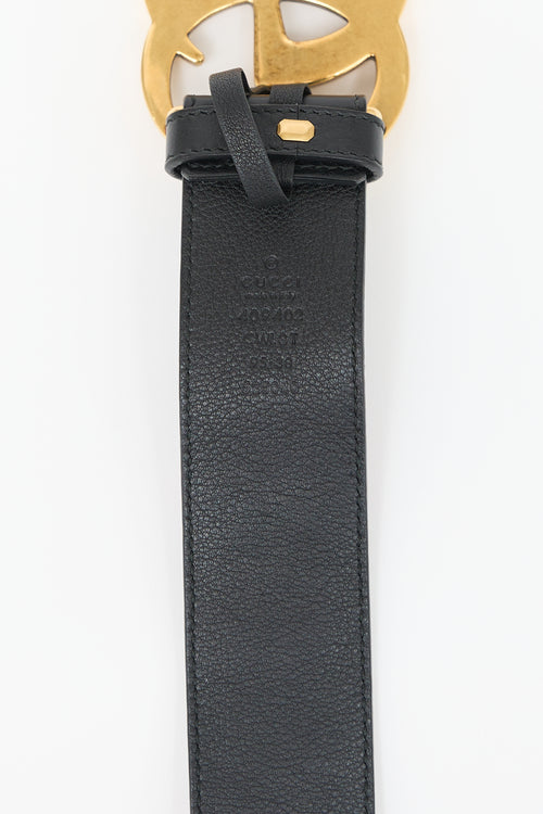 Gucci Leather Embellished GG Marmont Belt