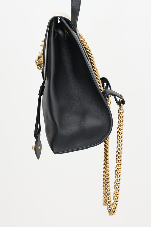 Gucci Leather Embellished Malin Backpack