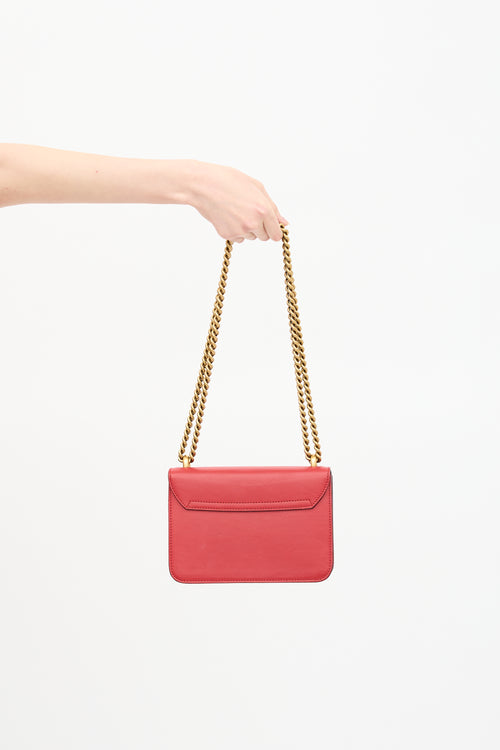 Gucci Leather Embellished Small Peony Bag