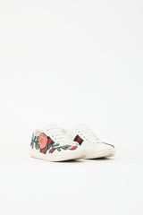 Gucci Leather Floral Ace Web Sneaker