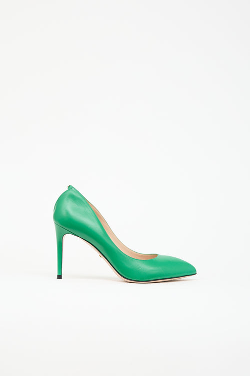 Gucci Leather GG Pump